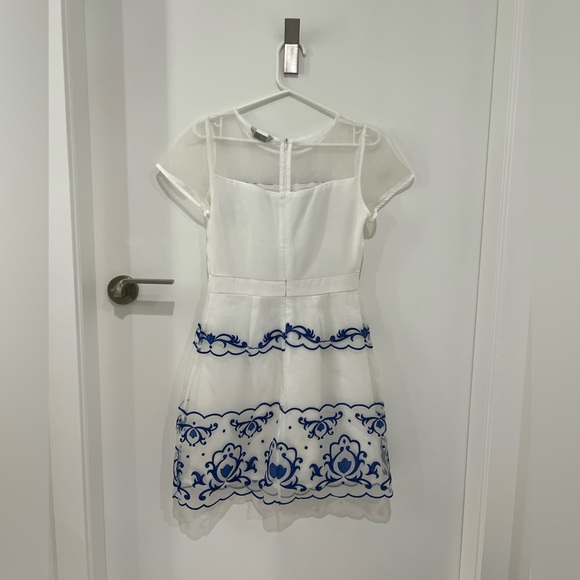 Blue-and-white porcelain style dress - Picture 5 of 5